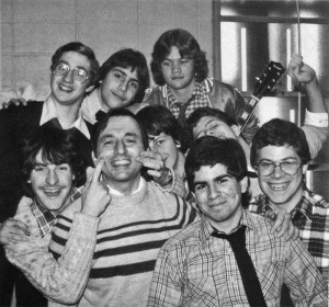 Br. Ron Marcellin with Molloy Students in 1981