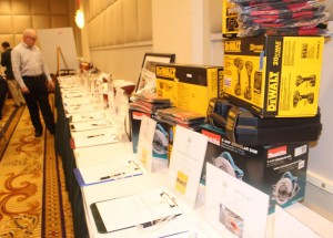 A sampling of items featured in last year's silent auction, including signed sports memorabilia, premier power tools, weekend getaways, and more.