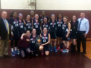 Girls JV Basketball Team as Champs!