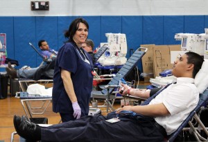 Stanners gave the gift of life at Molloy's annual blood drive.