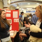 Ms. Mary Mallia helped coordinate this year's Science Symposium.