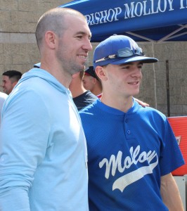 MLB Pro Mike Baxter '02 attended Molloy's Baseball Reunion.