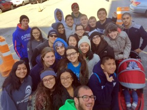 Students and Faculty who participated in the Solidarity Sleep Out