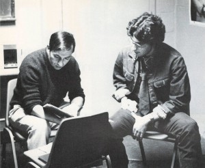 Br. Ron (left) with a student in 1981.