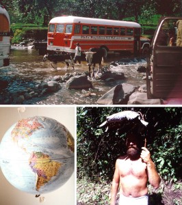 (Pictured: Images from Bob White's new book chronicling his 25,000 mile journey in 1969)