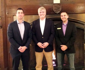 L-R: Lukasz Derda '02, Ted McGuinness '81, and Mike Bedryk '95.