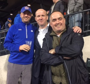 L-R: Joe Grimpel '90, Mike Gillespie '90, and Don Erickson '90.