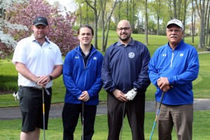 L-R: Robert O'Connor '04, Joseph Papavero '04, Armen Torossian '04, and Raymond Del Maestro