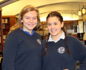 Camille Sears '16 and Victoria Brown '16.