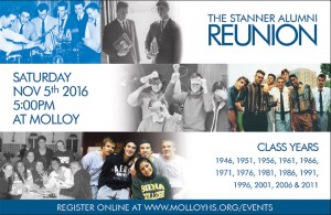 Stanner Alumni Reunion on November 5th, 2016